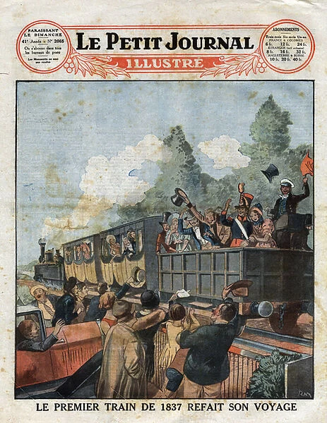 The first train of 1837 remade its journey from Saint Lazare station (Saint-Lazare