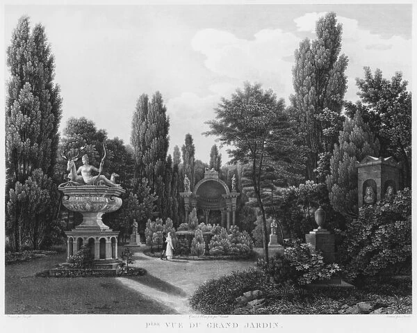 First view of the great garden, Musee des Monuments Francais, Paris, illustration