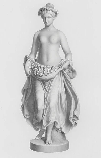 Flora, engraved by R A Artlett from the statue by Tenerani in the possession of the Queen (engraving)
