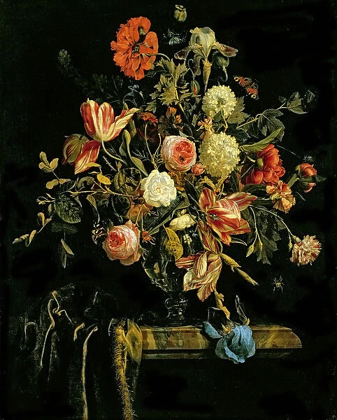 Flower Still Life, 1706 (oil on canvas)
