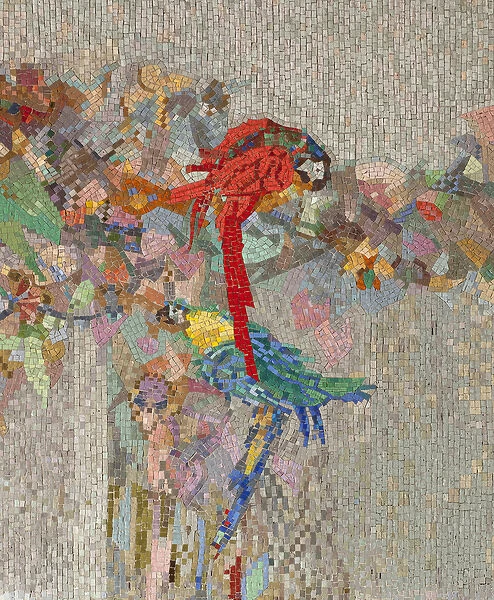 Flowers and birds, 1914 (mosaic)