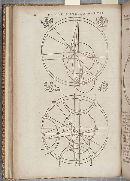 Fol 45 Astronomia nova Aitiologetos, by Johannes Kepler (engraving)