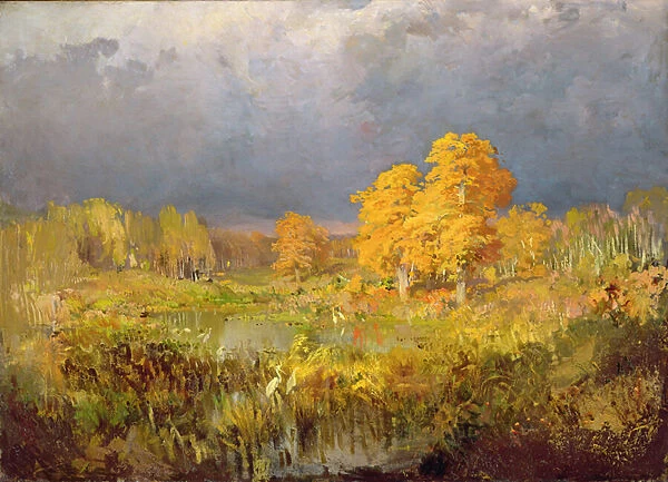Forest Swamp in Autumn, c. 1872 (oil on canvas)