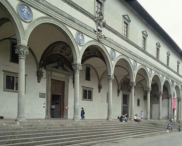 The Foundling Hospital, in Florence built in c.1420 (photo)