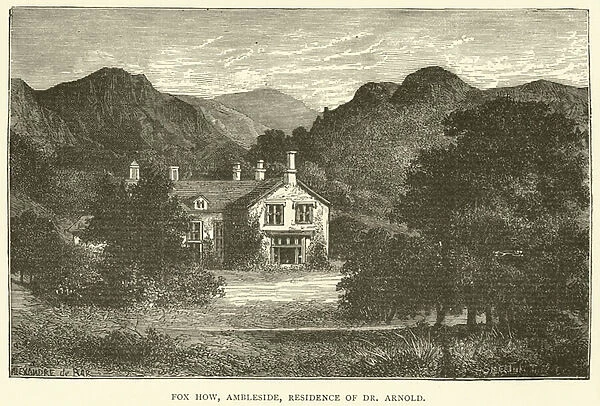 Fox How, Ambleside, residence of Dr Arnold (engraving)