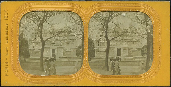 France, Ile-de-France, Paris (75): The Pavilion of the Netherlands Indes at the World Exhibition of 1900, 1900