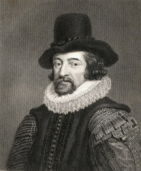 Francis Bacon, 1st Baronet (1561-1626) from Gallery of Portraits, published in 1833