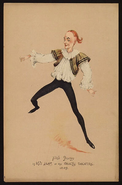 Fred Storey, English actor and dancer (colour litho)