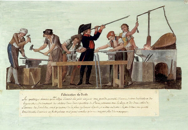 French Revolution of 1789: 'manufacture of rifles'