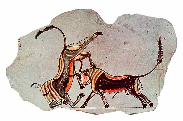 Fresco from an Egyptian tomb