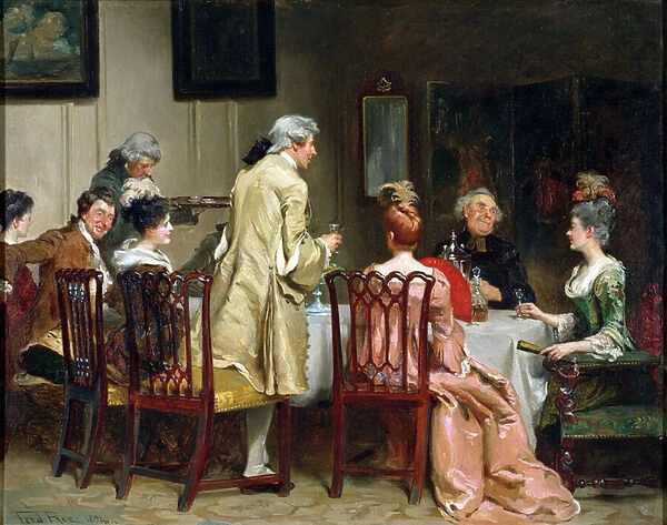 To Friends and Good Company, 1894 (oil on canvas)