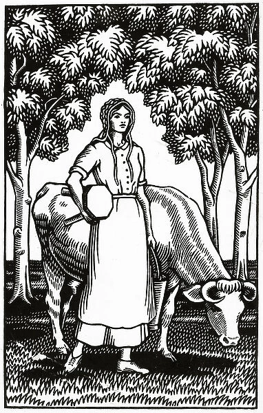 Frontispiece to an illustrated edition of Tess of the D Urbervilles