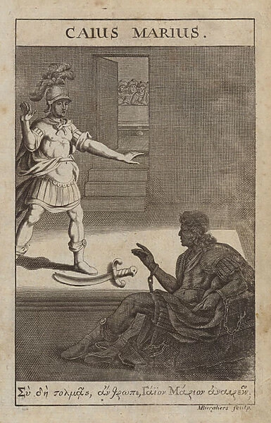 Gaius Marius, Roman general and statesman (engraving)