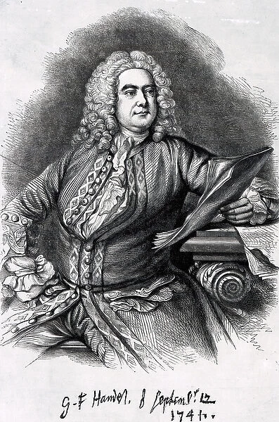 George Frederick Handel, 1749 (mezzotint)