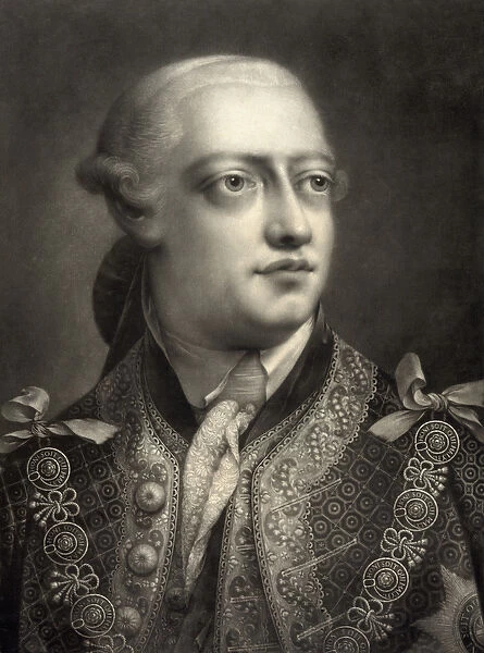 George III, after a mezzotint by Thomas Frye (engraving)