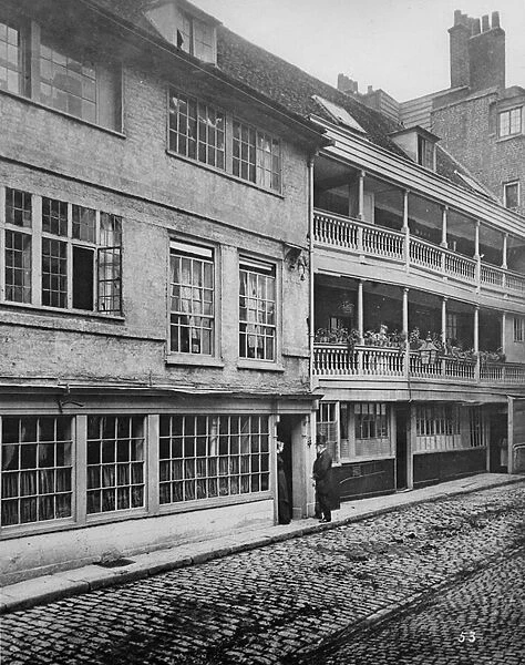 The George Inn Yard, Southwark, c. 1881 (b  /  w photo)