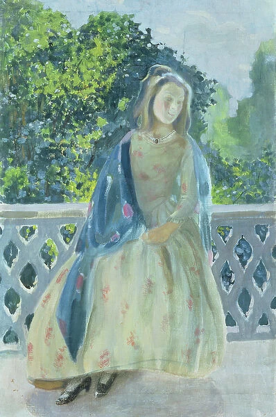 Girl on Balcony, 1900 (oil on canvas)