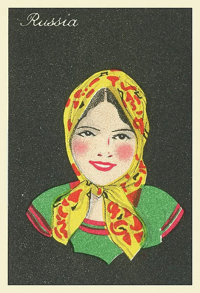 Girls of Many Lands: Russia (colour litho)