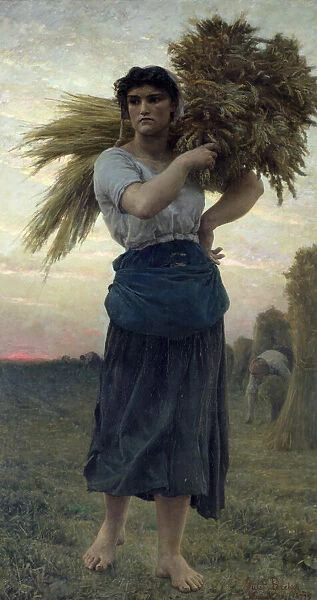 The Gleaner, 1877 (oil on canvas)