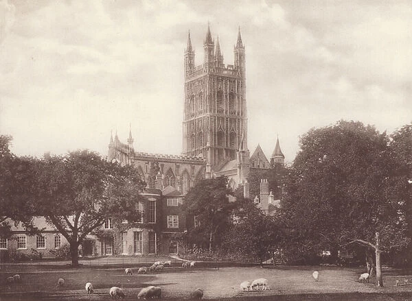 Gloucester: The Cathedral, North East (b  /  w photo)