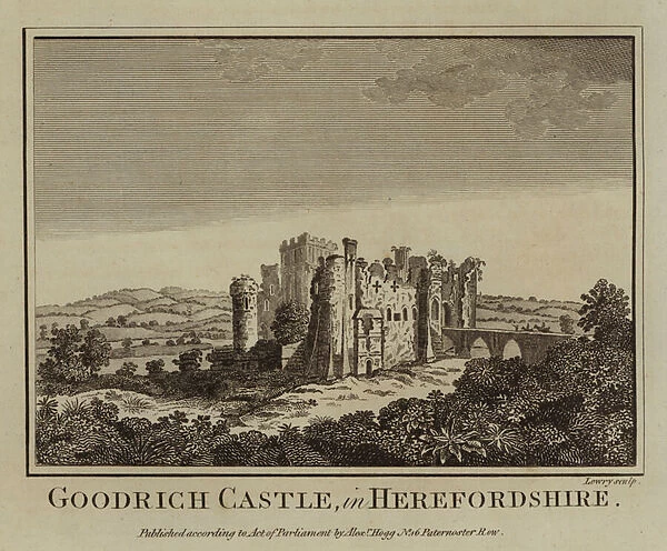 Goodrich Castle, in Herefordshire (engraving)