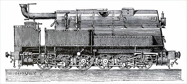 A goods engine used by the French ligne due Nord