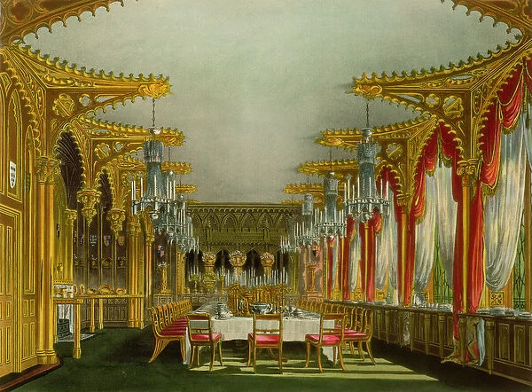 The Gothic Dining Room at Carlton House from Pynes Royal Residences