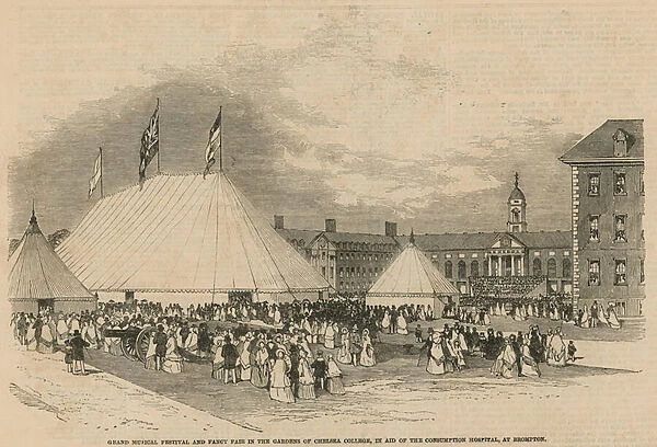 Grand musical festival and fancy fair (engraving)