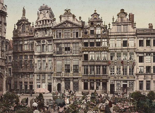 Grand Place, Brussels, c.1900 (photomechanical print)