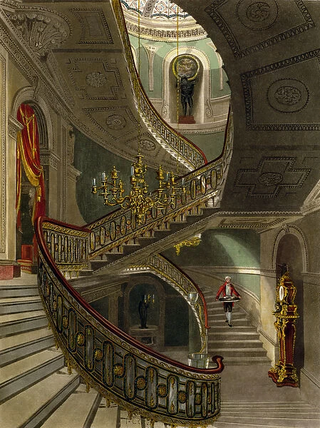 The Grand Staircase, Carlton House (engraving)
