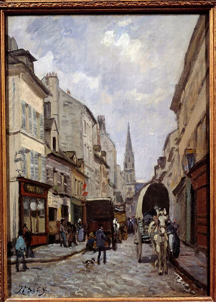 Grande rue a Argenteuil. Painting by Alfred Sisley (1839-1899), 1872. Oil on canvas