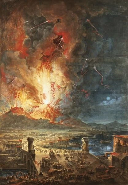 The Great Eruption of Mt. Vesuvius (w  /  c)