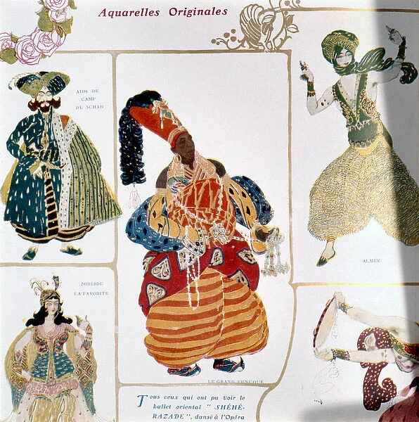 The Great Eunuch, costume design for Diaghilevs production of the ballet Scheherazade
