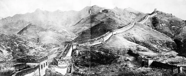 The Great Wall of China, c. 1860 (b  /  w photo)