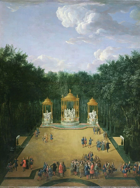 The Groves of the Baths of Apollo in the Gardens of Versailles, 1713 (oil on canvas)