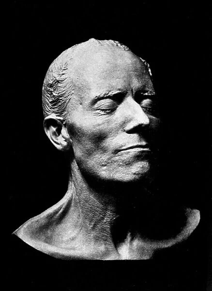 Gustav Mahlers Death Mask, 1911 (plaster) (b  /  w photo)