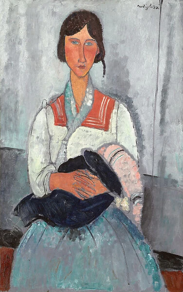 Gypsy Woman with Baby, 1919 (oil on canvas)