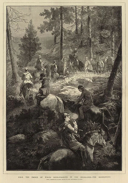 H R H the Prince of Wales Deer-Stalking (engraving)