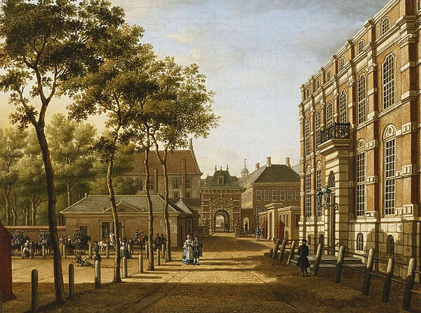The Hague: the Mauritspoort and the Binnenhof Seen Across the Plein, 1773 (oil on canvas)