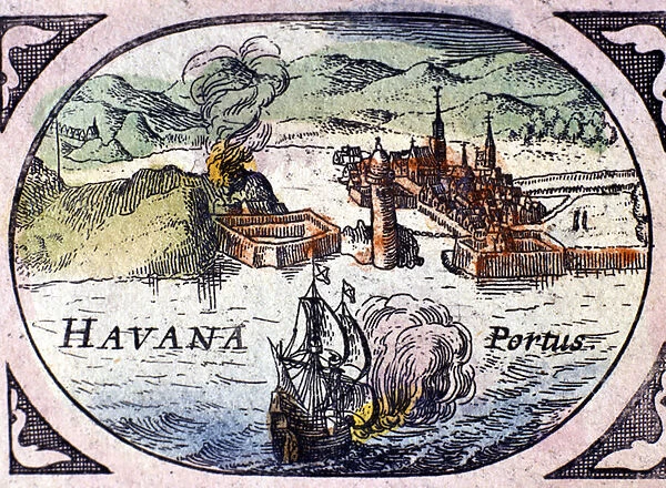 Havana, based on William Blaeus Atlas, 1630