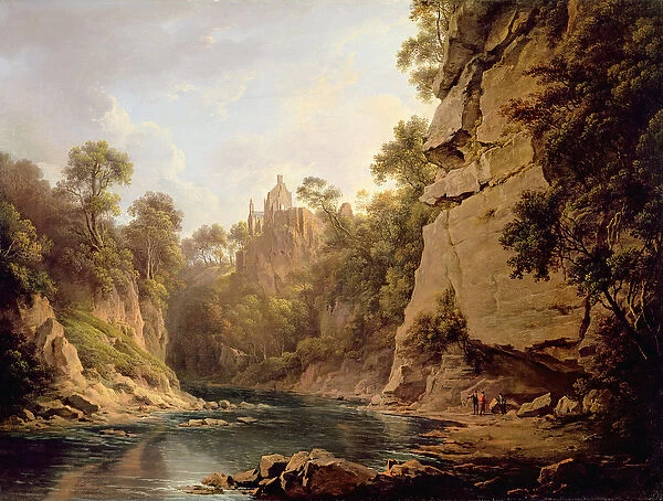 Hawthornden Castle, near Edinburgh, c. 1820-22 (oil on canvas)