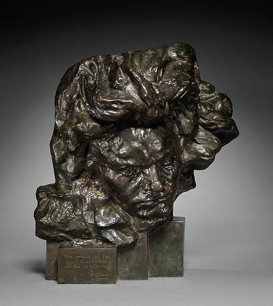 Head of Beethoven, 1891 (bronze)