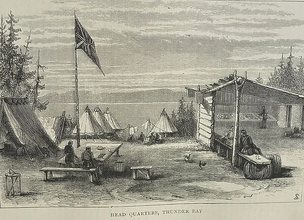 Head Quarters at Thunder Bay, 1870