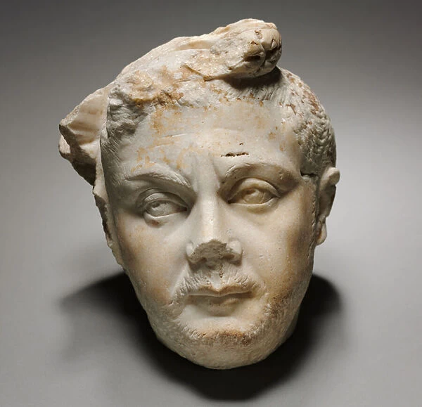 Head of Trajan, 100-200 (marble)