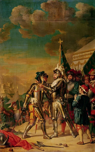 Henri II (1519-59) Giving the Chain of the Order of Saint-Michel to Gaspard de Saulx