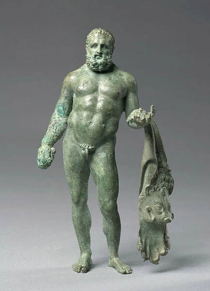 Hercules, c. 30 BC-20 (bronze with silver and copper inlays)