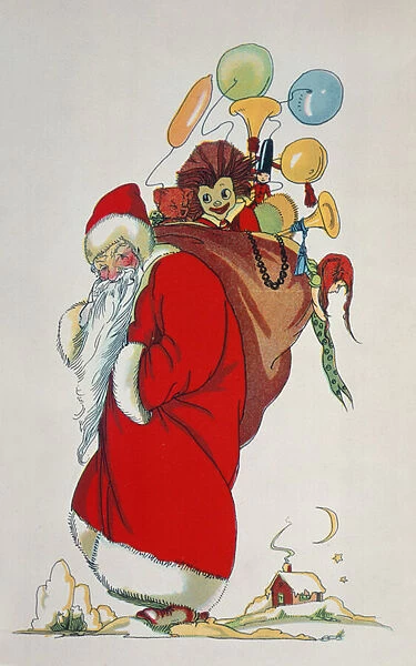 'Here Comes Santa Claus'(book illustration)
