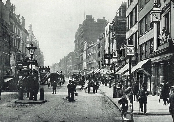 Holborn, near Chancery Lane, the First Avenue Hotel on the Right (b  /  w photo)