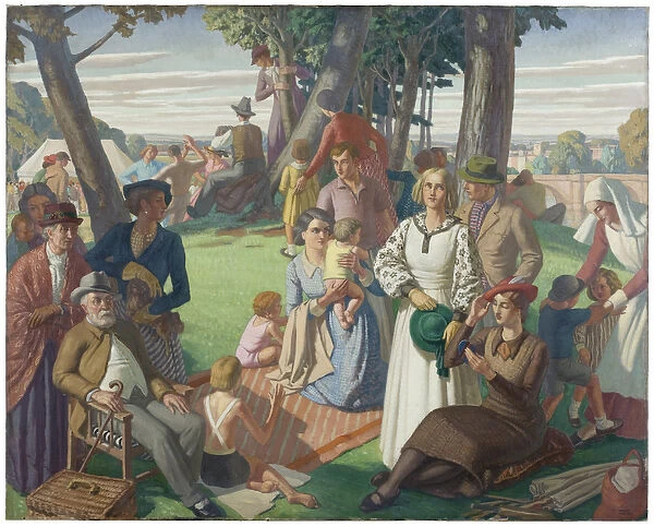 Holiday, 1935 (oil on canvas)