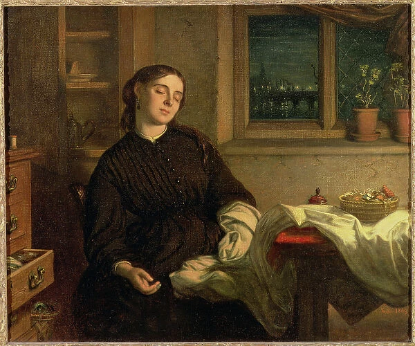 Home Dreams, 1869 (oil on canvas laid down on panel)